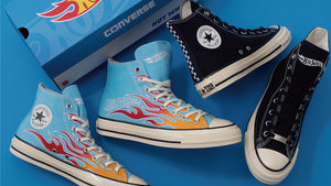 CONVERSE ALL STAR AGED CF HI "HOT WHEELS" BLACK