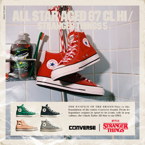 CONVERSE ALL STAR AGED 87 CL HI STRANGER THINGS 5 CONVERSE ALL STAR AGED 87 CL HI STRANGER THINGS 5