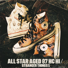画像をギャラリービューアに読み込む, CONVERSE ALL STAR AGED 87 HC HI STRANGER THINGS 5 "STRANGER THINGS"  NATURAL