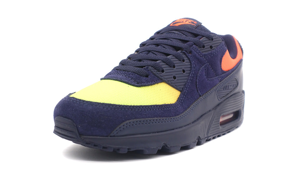 NIKE AIR MAX 90 LEMON VENOM/BLACKENED BLUE/HYPER CRIMSON