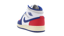 画像をギャラリービューアに読み込む, JORDAN BRAND AIR JORDAN 1 MID GS &quot;MICHAEL JORDAN&quot; WHITE/DEEP ROYAL BLUE/UNIVERSITY RED 2