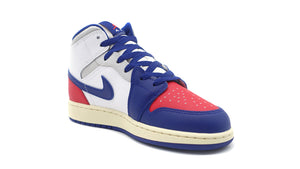 JORDAN BRAND AIR JORDAN 1 MID GS "MICHAEL JORDAN" WHITE/DEEP ROYAL BLUE/UNIVERSITY RED 5
