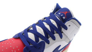 JORDAN BRAND AIR JORDAN 1 MID GS "MICHAEL JORDAN" WHITE/DEEP ROYAL BLUE/UNIVERSITY RED 6