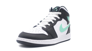 JORDAN BRAND AIR JORDAN 1 MID GS "MICHAEL JORDAN" WHITE/GREEN GLOW/BLACK 1