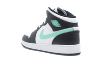 画像をギャラリービューアに読み込む, JORDAN BRAND AIR JORDAN 1 MID GS &quot;MICHAEL JORDAN&quot; WHITE/GREEN GLOW/BLACK 2