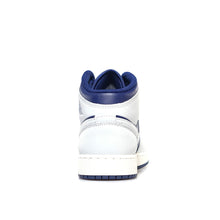 画像をギャラリービューアに読み込む, JORDAN BRAND AIR JORDAN 1 MID GS &quot;MICHAEL JORDAN&quot;  BLUE VOID/PURE PLATINUM/SUMMIT WHITE 4