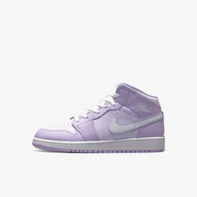 画像をギャラリービューアに読み込む, JORDAN BRAND AIR JORDAN 1 MID GS "MICHAEL JORDAN"  VIOLET MIST/BARELY GRAPE/WHITE 1