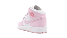 画像をギャラリービューアに読み込む, JORDAN BRAND AIR JORDAN 1 MID GS &quot;MICHAEL JORDAN&quot; PINK FOAM/WHITE/FIRE RED 2