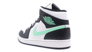 JORDAN BRAND AIR JORDAN 1 MID "MICHAEL JORDAN"  WHITE/GREEN GLOW/BLACK 2