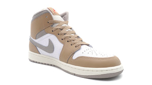 JORDAN BRAND AIR JORDAN 1 MID "MICHAEL JORADN" HEMP/FIRE RED/WHITE/COLLEGE GREY 5