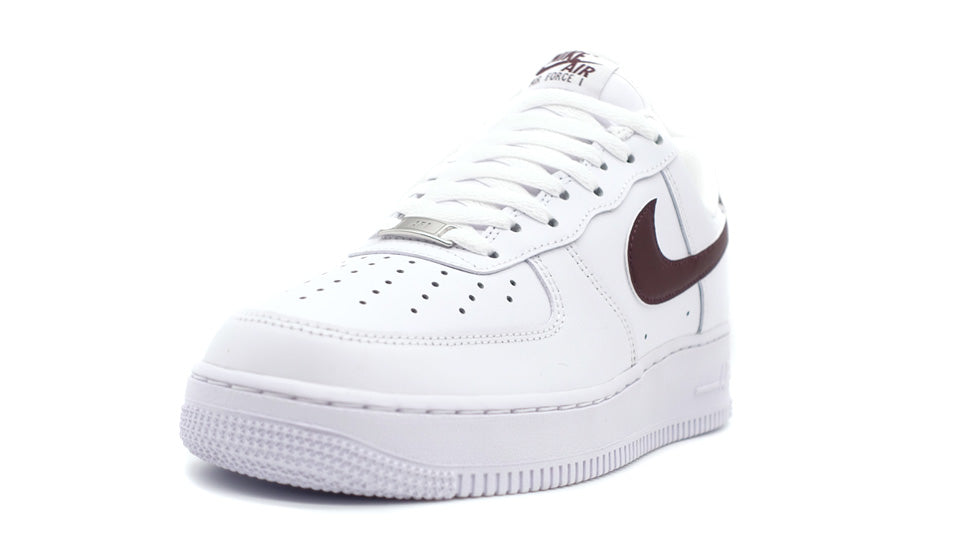 NIKE AIR FORCE 1 '07 WHITE/BURGUNDY CRUSH/WHITE 1