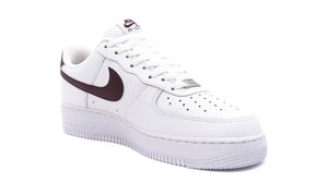 NIKE AIR FORCE 1 '07 WHITE/BURGUNDY CRUSH/WHITE 5