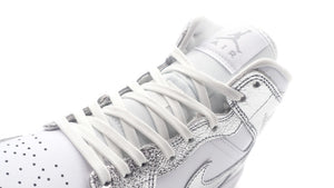 JORDAN BRAND (WMNS) AIR JORDAN 1 MID SE "MICHAEL JORDAN" WHITE/METALLIC SILVER/WOLF GREY 6