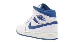 JORDAN BRAND AIR JORDAN 1 MID SE "MICHAEL JORDAN" WHITE/INDUSTRIAL BLUE/SAIL 2