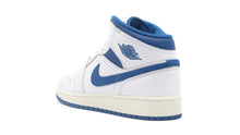 画像をギャラリービューアに読み込む, JORDAN BRAND AIR JORDAN 1 MID SE GS &quot;MICHAEL JORDAN&quot; WHITE/INDUSTRIAL BLUE/SAIL 2