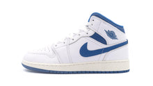 画像をギャラリービューアに読み込む, JORDAN BRAND AIR JORDAN 1 MID SE GS &quot;MICHAEL JORDAN&quot; WHITE/INDUSTRIAL BLUE/SAIL 3