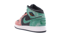 画像をギャラリービューアに読み込む, JORDAN BRAND AIR JORDAN 1 MID SE GS &quot;MICHAEL JORDAN&quot; BLACK/PINE GREEN/DUNE RED/PINE GREEN 2