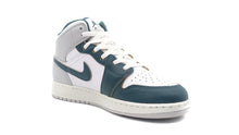 画像をギャラリービューアに読み込む, JORDAN BRAND AIR JORDAN 1 MID SE GS &quot;MICHAEL JORDAN&quot; WHITE/OXIDIZED GREEN/SAIL/NEUTRAL GREY 5
