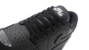 JORDAN BRAND (WMNS) AIR JORDAN 1 BROOKLYN LOW "MICHAEL JORADN" BLACK/METALLIC BLACK/WHITE 6