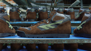 HI-TEC SIERRA LITE MOANDMO "Made in JAPAN" "MOANDMO CLOTHING"  DARK BROWN/BLACK/OLIVE