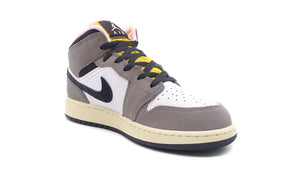 JORDAN BRAND AIR JORDAN 1 MID SE GS "MICHAEL JORDAN" WHITE/OIL GREY/CAVE STONE/DARK SULFUR 5