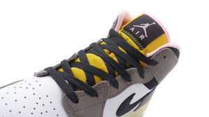 JORDAN BRAND AIR JORDAN 1 MID SE GS "MICHAEL JORDAN" WHITE/OIL GREY/CAVE STONE/DARK SULFUR 6