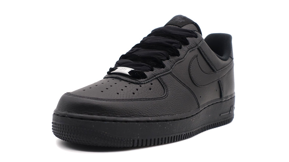 NIKE (WMNS) AIR FORCE 1 '07 VINTAGE  BLACK/BLACK/ANTHRACITE/METALLIC SILVER 1