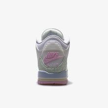 画像をギャラリービューアに読み込む, JORDAN BRAND AIR JORDAN 3 RETRO GS "SPRING IS IN THE AIR" "MICHAEL JORDAN"  SAIL/JADE AURA/AURA/ICED CARMINE/MUSLIN/IRIS WHISPER 4