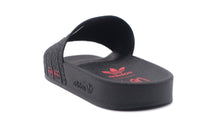 画像をギャラリービューアに読み込む, adidas Originals ADILETTE &quot;KoЯn&quot; CORE BLACK/CLOUD WHITE/BETTER SCARLET 2