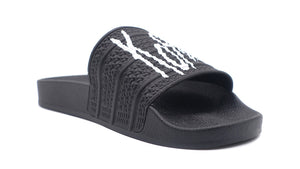 adidas Originals ADILETTE "KoЯn" CORE BLACK/CLOUD WHITE/BETTER SCARLET 5
