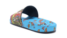 画像をギャラリービューアに読み込む, adidas ADILETTE TANAAMI &quot;KEIICHI TANAAMI&quot; SIGNAL CYAN/CORE BLACK/CORE BLACK 2