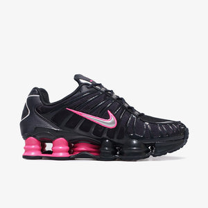 NIKE (WMNS) SHOX TL OFF NOIR/HYPER PINK/METALLIC SILVER – mita