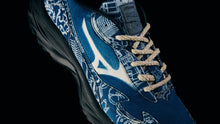 画像をギャラリービューアに読み込む, MIZUNO WAVE RIDER β DYED BUAISOU &quot;BUAISOU.&quot; NAVY BLUE/WHITE 8