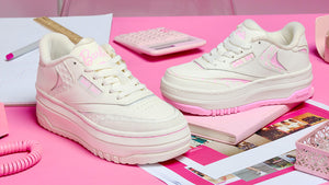 Reebok CLUB C EXTRA "Barbie" CHALK/CHALK/ASTRO ROSE 7