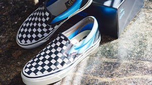 VANS SLIP-ON REISSUE 98 "LIBERAIDERS" LIBERAIDERS BLUE/MARSHMALLOW 7