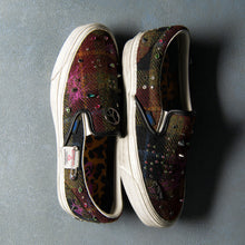 画像をギャラリービューアに読み込む, VANS CLASSIC SLIP-ON 98 "HARRIS TWEED COLLECTION" "VANS PREMIUM" HARRIS TWEED RED/MULTI