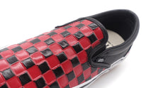 画像をギャラリービューアに読み込む, VANS OTW SLIP-ON 98 VIBRAM &quot;LEATHER CHECK PACK&quot; &quot;OTW by VANS&quot; LEATHER CHECK BLACK/RACING RED 6