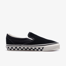 画像をギャラリービューアに読み込む, VANS CLASSIC SLIP-ON 98 "CHECKERBOARD SIDEWALL COLLECTION" "VANS PREMIUM" CHECKERBOARD SIDEWALL BLACK/MARSHMALLOW 2