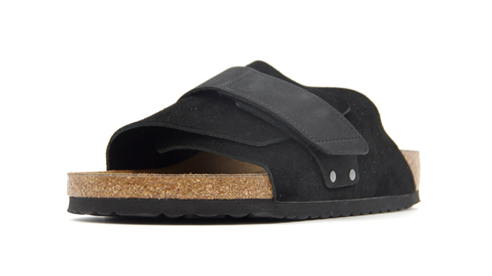【BIRKENSTOCK kyoto】 レザーサンダル 27ノマドブラック Kyoto / キョウト ヌバック/スエードレザー ブラック | BIRKENSTOCK