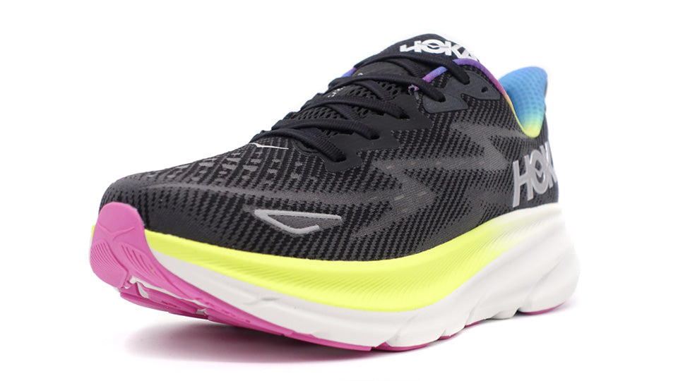 HOKA CLIFTON 9 BLACK/ALL ABOARD – mita sneakers