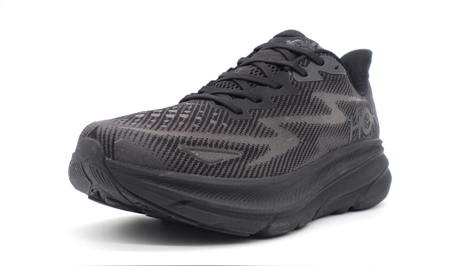 HOKA CLIFTON 9 BLACK/BLACK – mita sneakers