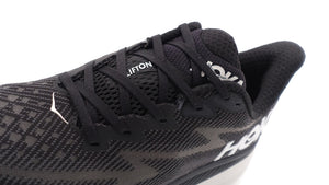 HOKA ONE ONE CLIFTON 9 BLACK/WHITE 6