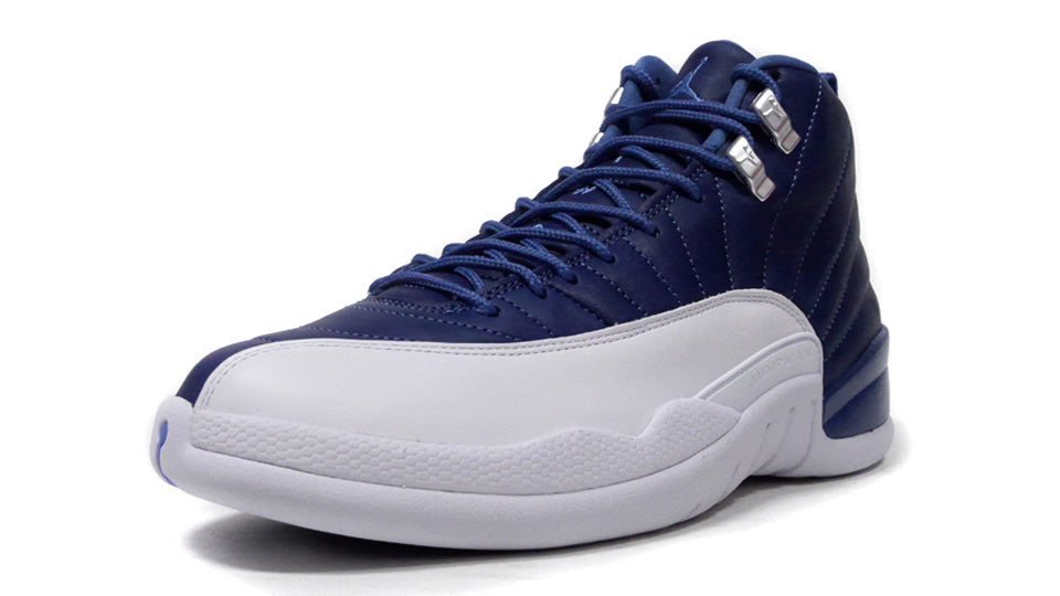 Air jordan 12 navy blue sale