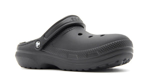 crocs CLASSIC LINED CLOG BLACK/BLACK 5