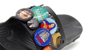 crocs BUTTON CLASSIC SLIDE "PLEASURES" BLACK 6