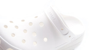 crocs CLASSIC MEGA CRUSH CLOG WHITE 6