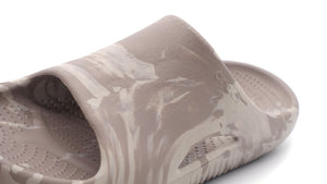 crocs MELLOW MARBLED SLIDE MUSHROOM/COBBLESTONE 6