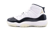 画像をギャラリービューアに読み込む, JORDAN BRAND AIR JORDAN 11 RETRO GS DMP &quot;DEFINING MOMENTS PACK&quot; &quot;MICHAEL JORDAN&quot; WHITE/METALLIC GOLD/BLACK 3