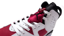 画像をギャラリービューアに読み込む, JORDAN BRAND AIR JORDAN 6 RETRO GS &quot;CARMINE&quot; &quot;MICHAEL JORDAN&quot; WHITE/CARMINE/BLACK 6