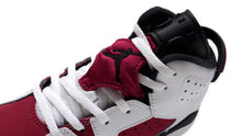 画像をギャラリービューアに読み込む, JORDAN BRAND JORDAN 6 RETRO PS &quot;CARMINE&quot; &quot;MICHAEL JORDAN&quot; WHITE/CARMINE/BLACK 6